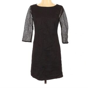 Trina Turk Embroidered Black Cocktail Dress